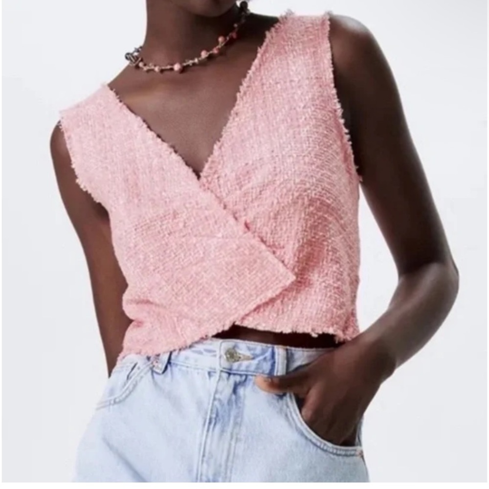 Zara Pink Crop Top